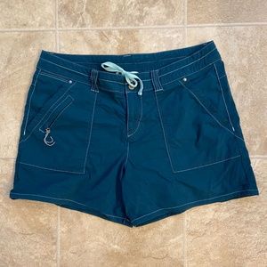 Title Nine teal blue shorts, size 10